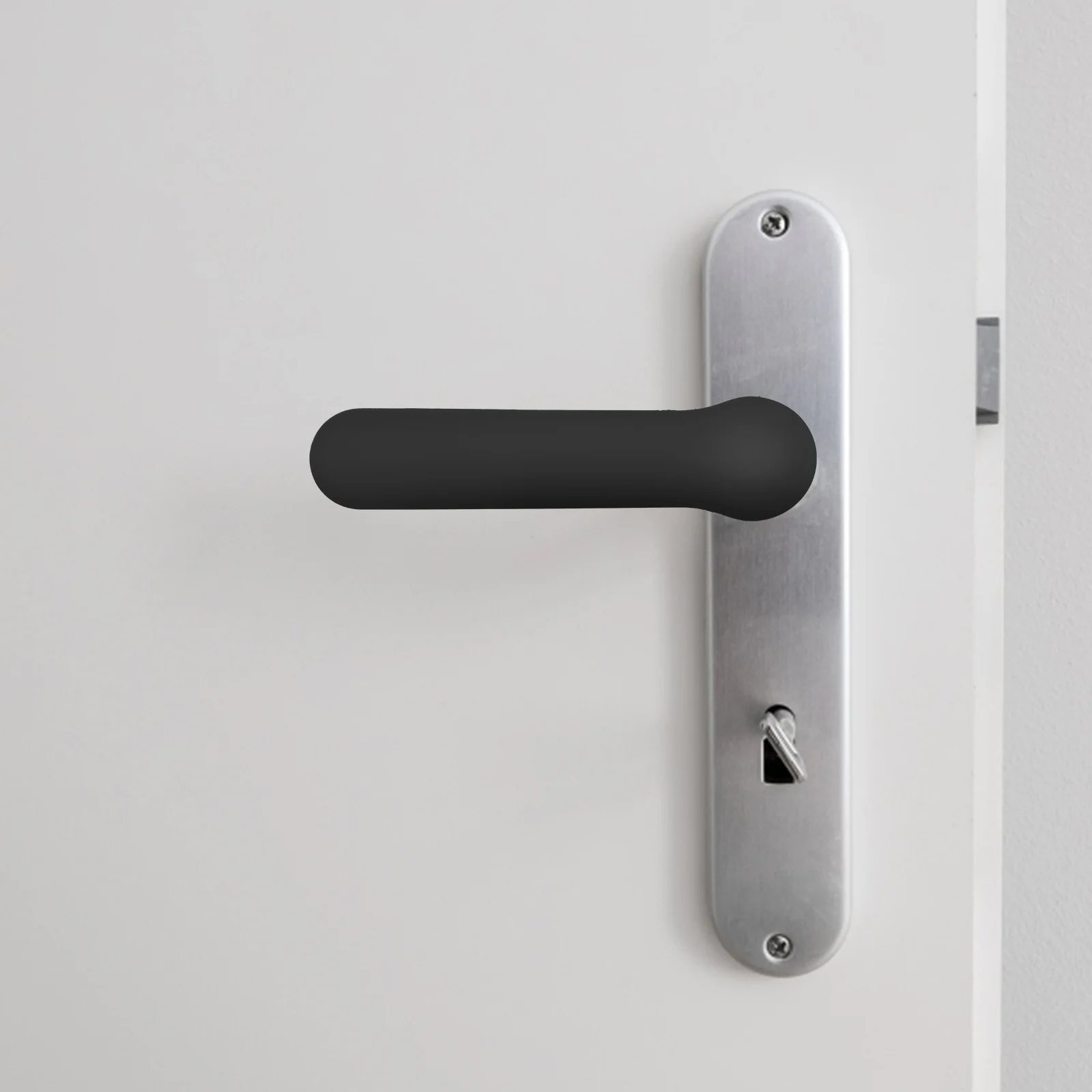 6 個のドアハンドルカバーシリコン衝突防止プロテクターベビーチャイルドプルーフ安全ノブカバー頭の怪我を防ぎ壁の損傷を防ぎます