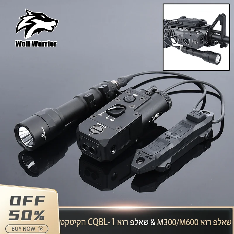 

All Metal Surefir M300C M600U CQBL Mod PLHV2 Flashlight With Dual Fuction Switch Tactical Airsoft LED Hunting Weapon Light Laser