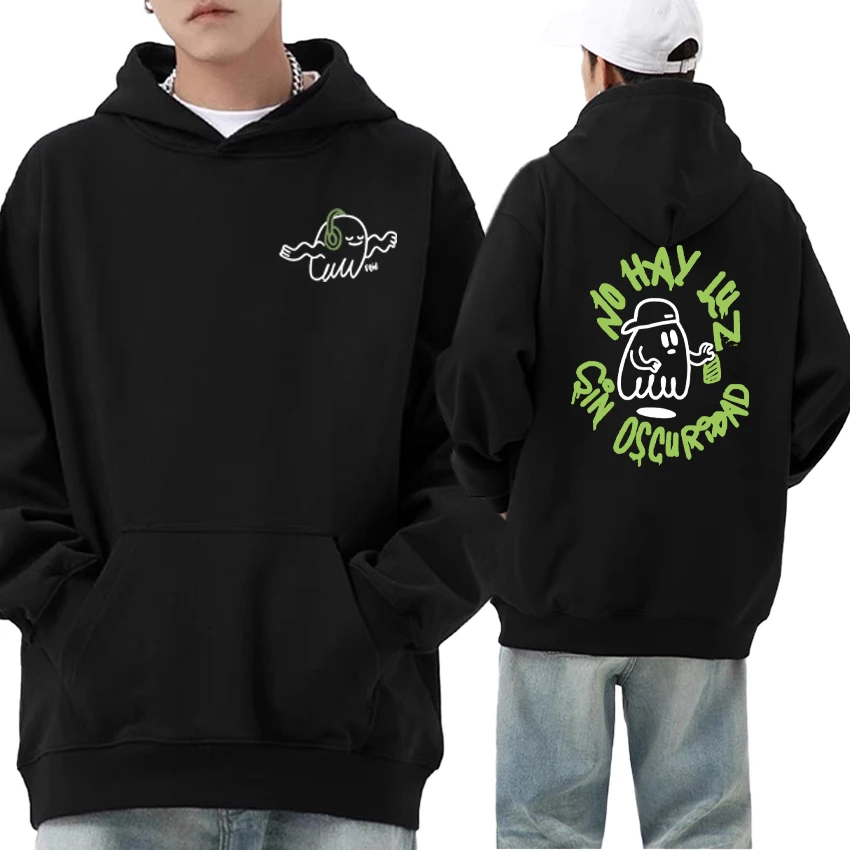 

Rapper Feid Ferxxo Mor No Le Temas A La Oscuridad Double Sided Pullovers Fleece Long sleeve Men Women Hoodies Unisex Sweatshirt