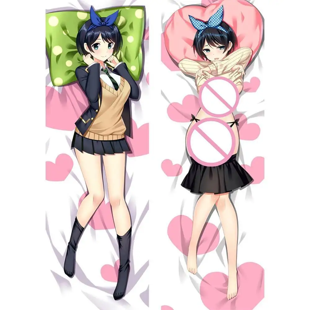 أنيمي ساراشينا روكا Dakimakura هينغ وسادة للجسم غطاء رمي وسادة الخوخ الجلد النسيج سادات فراش منزلي 100X35cm