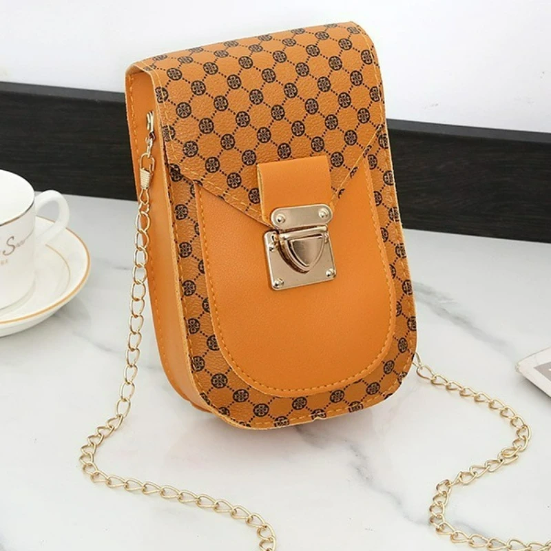 New Fashion Polka Dot Women Handbag Casual Shoulder Underarm Bag Portable Versatile Canvas Phone Bag Women Chain Crossbody Bag