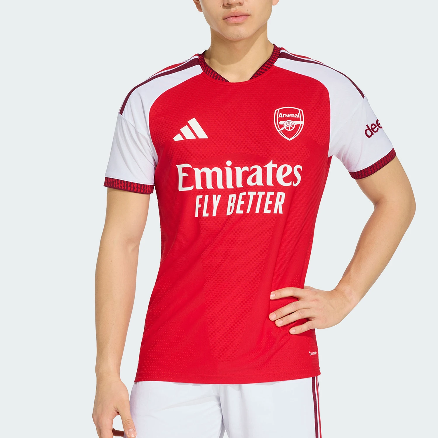 Adidas genuine Arsenal home player edition men's football short sleeved T-shirt JZ3165