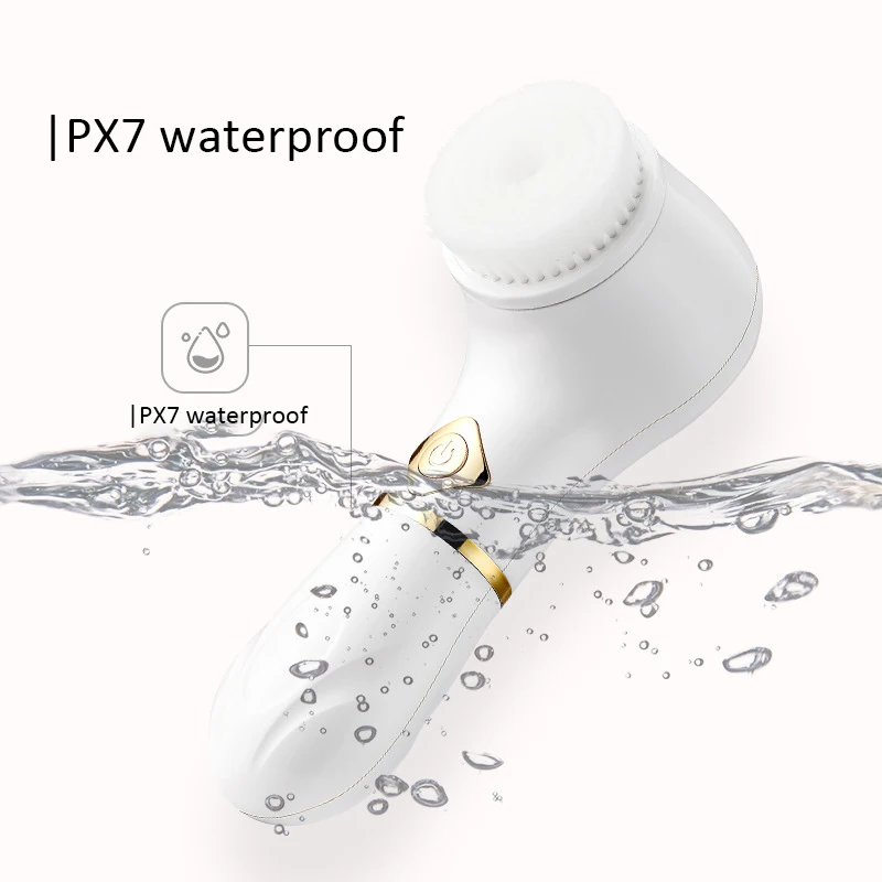 منظف الوجه الكهربائي 3 في 1 متعدد الوظائف مع تنظيف المسام وتدليك فرشاة السيليكون وغسالة الوجه للتنظيف العميق