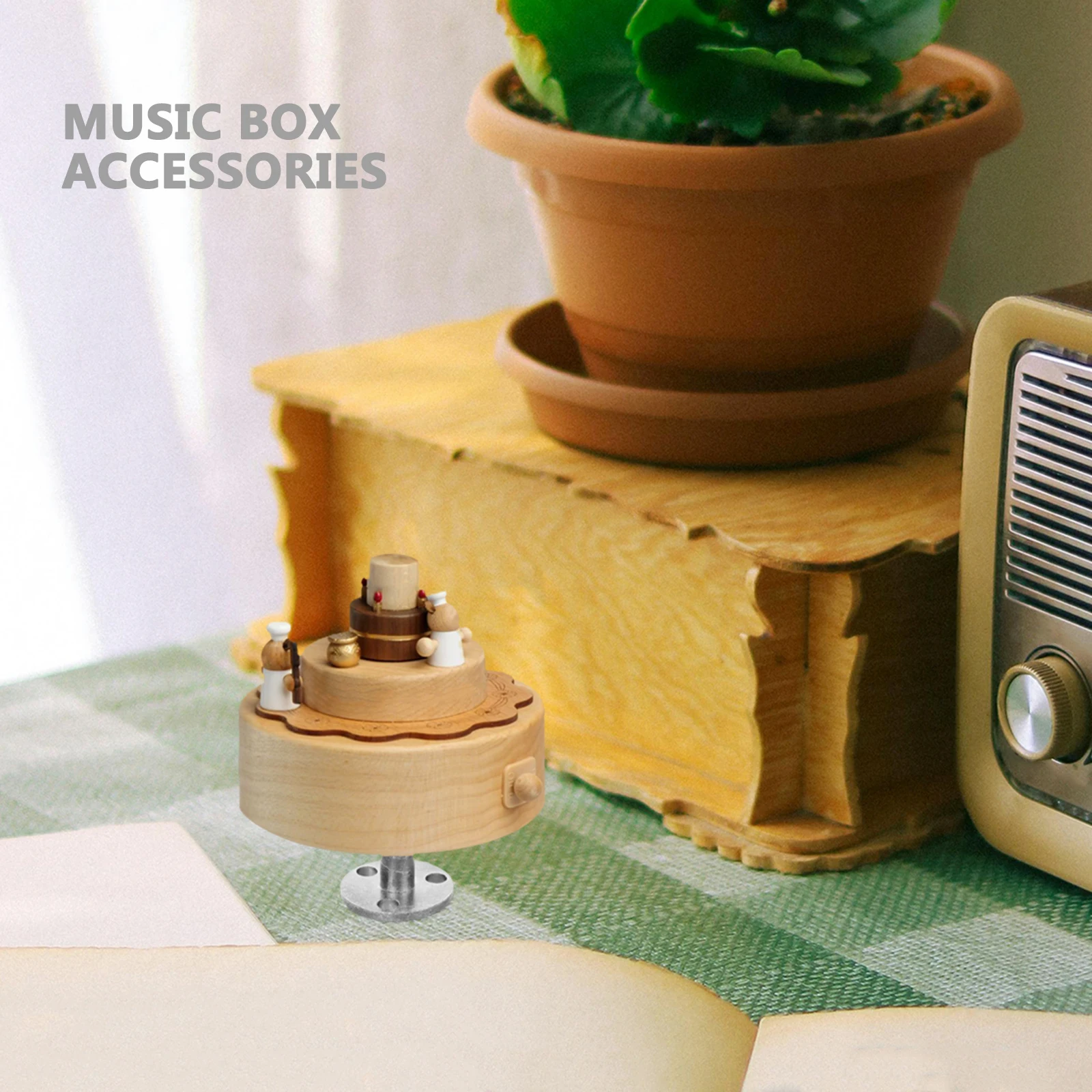 

10pcs Music Box Accessories Sturdy Metal Keys Smooth Surface Vintage Silver Wind Up Parts Winding Key Toys Instruments