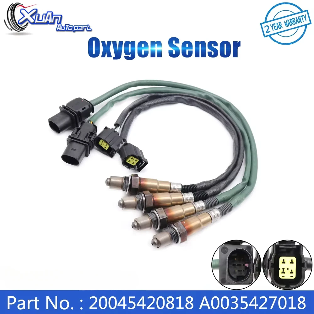 XUAN 0045420818 A0035427018 Upstream Downstream Air Fuel Ratio Lambda O2 Oxygen Sensor For Mercedes‑Benz 3.5L 4.7L 5.5L 2008‑13