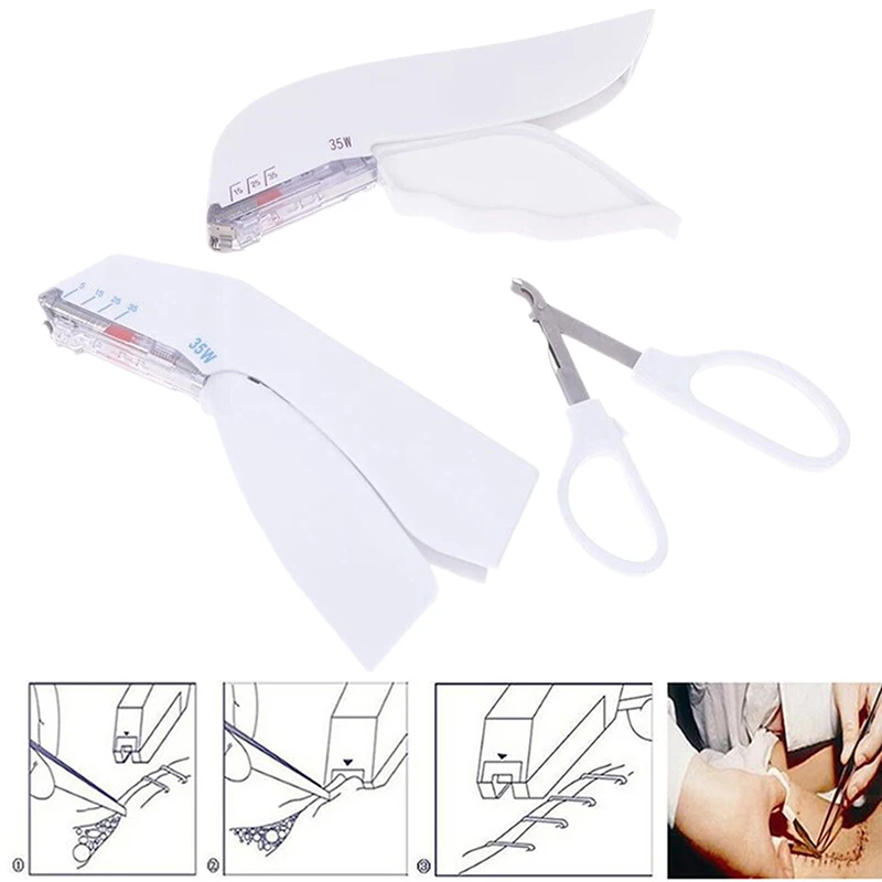 

Medical Disposable Skin Stapling Stitching Student Practice Device Surgery 35W Type Surgical Clipper Nail Stapler Needle Remover