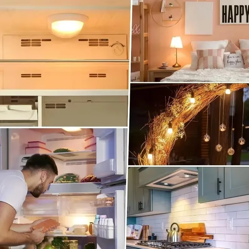 20/1PCS LED Refrigerator Lamp Screw Bulbs Light E14 E12 Light Bulb Replacement Halogen Lights Display Cabinet Lamp LED Spotlight