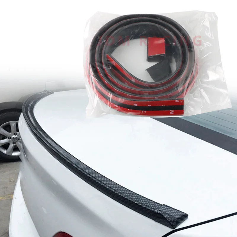 1.5m universal tronco do carro spoiler telhado lábio adesivo barra exterior kit spoiler traseiro punch-livre instalação para a maioria dos carros