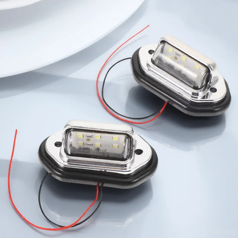 

2 шт. водонепроницаемые светодиодные навигационные фонари для морских лодок, сигнальные лампы для яхт, универсальный защитный фонарь, морской фонарь для лодок