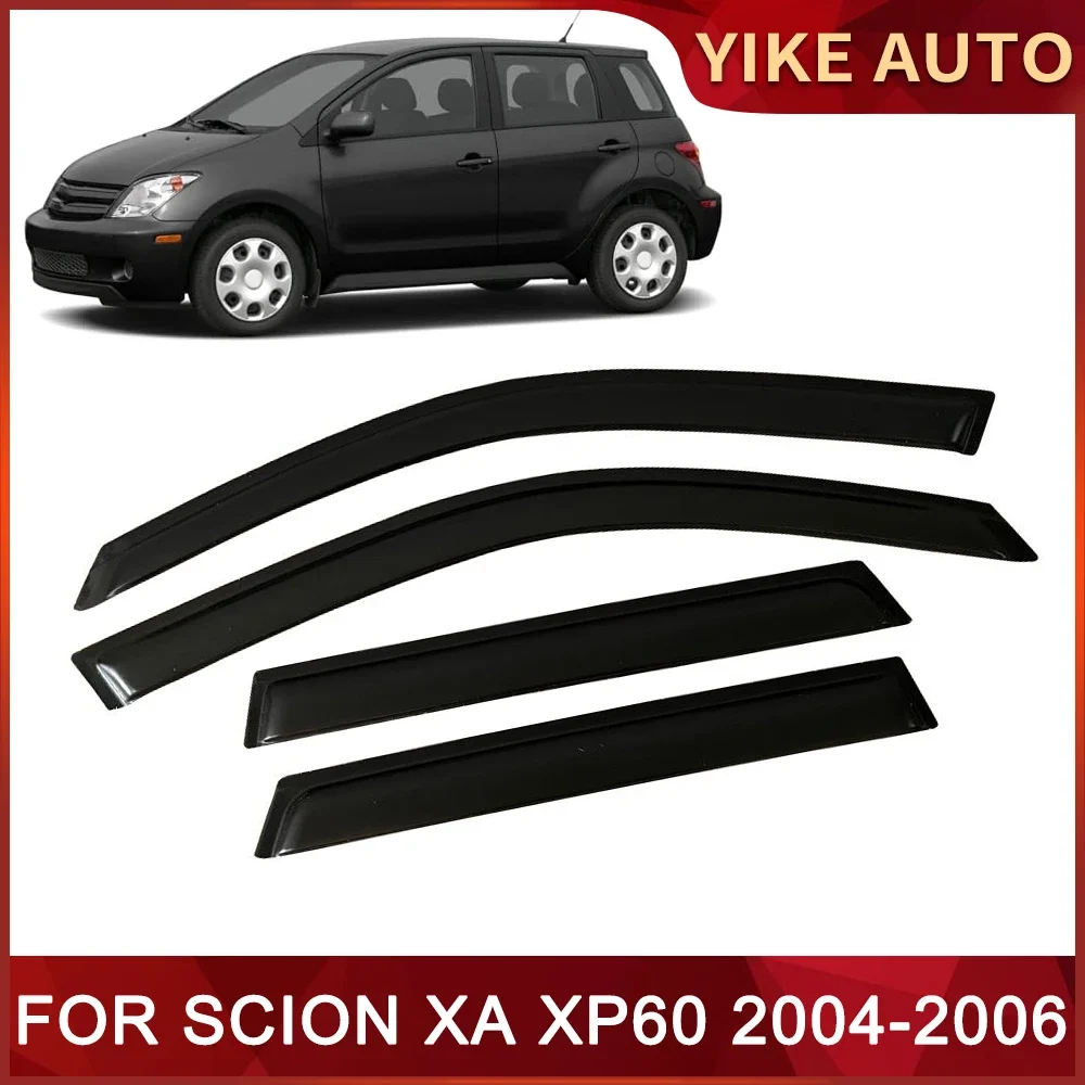 Window Visor for SCION XA XP60 2004-2006 Weathershied Door Visor Wind Sun Rain Guards Side Window Wind Deflectors Auto Parts