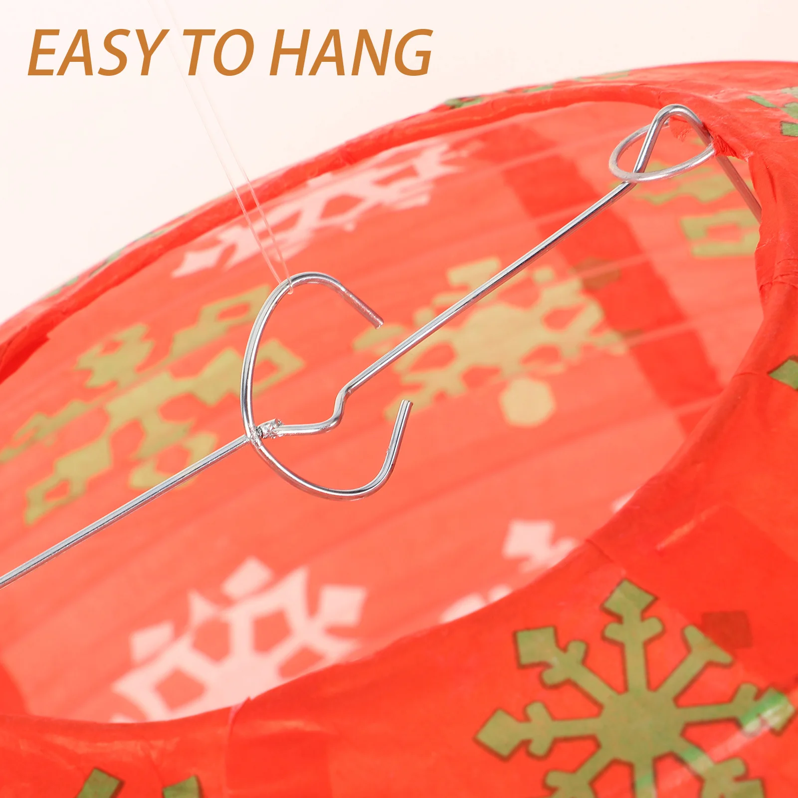 

3pcs Snowflake Printing Paper Lanterns Round Hanging Decor For Christmas Party Wedding Festival Garden Outdoor Indoor Decoration