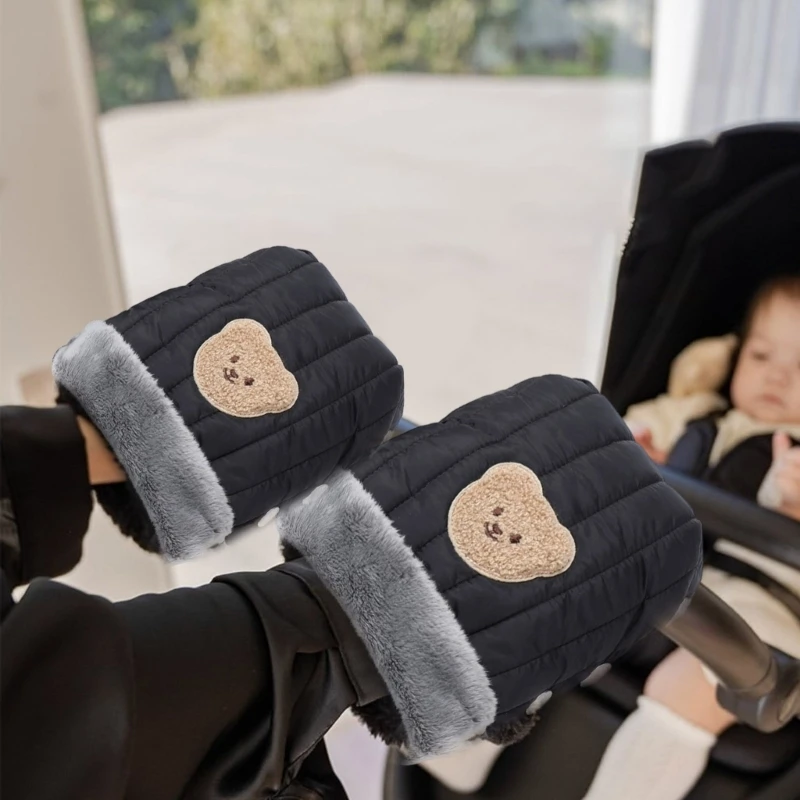 

J15U Baby Carriage Handle Protectors Waterproof Windproof Design Strollers Gloves