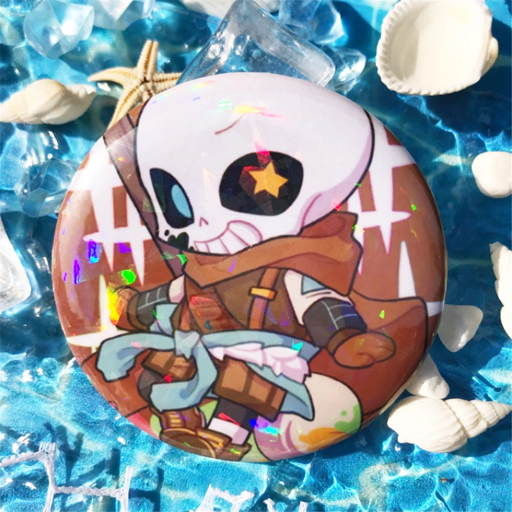 Sans Friasriel Dreemurrのコスプレブローチピン,漫画のバッジ,バックパックのペンダント,コスチュームアクセサリー