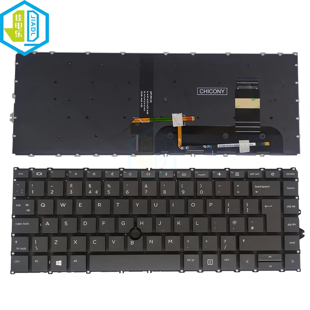 UK Brasilien Spanien/Spanisch Beleuchtete Tastatur für HP EliteBook 840 G7 840 G8 845 G7 845g8 EU Englisch L87607-201 2H-BCGUKI64311 Neue