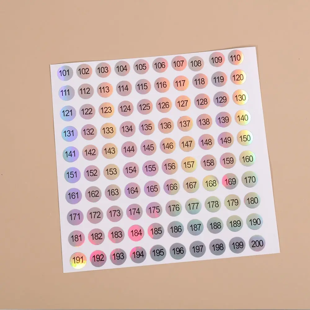 1-500 Waterproof Number Sticker Label Marking Numbering Manicure Tool Self-adhesive Digital Sticker Scrapbooking DIY Craft