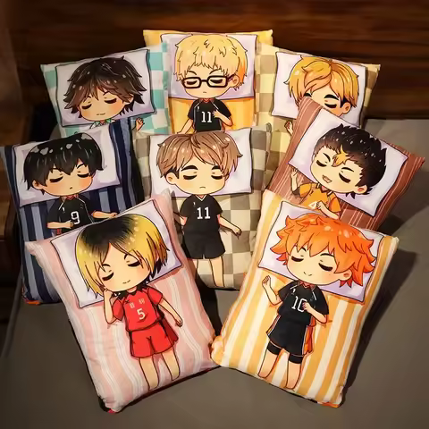 Haikyuu!! Plush Stuffed Pillows Kawaii Oikawa Tooru Cushion Miya Atsumu Dakimakura Anime Throw Pillow Hinata Shoyo Soft Dolls