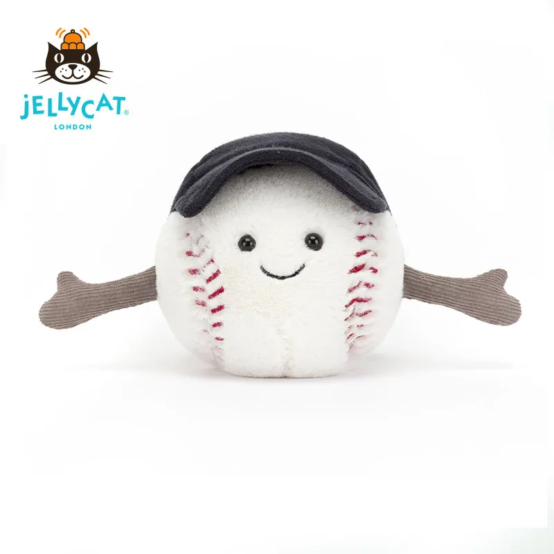 

UK Jellycat Fun Sports Baseball Plush Toy Comfort Doll Soft Stuffed Animal Birthday Gift