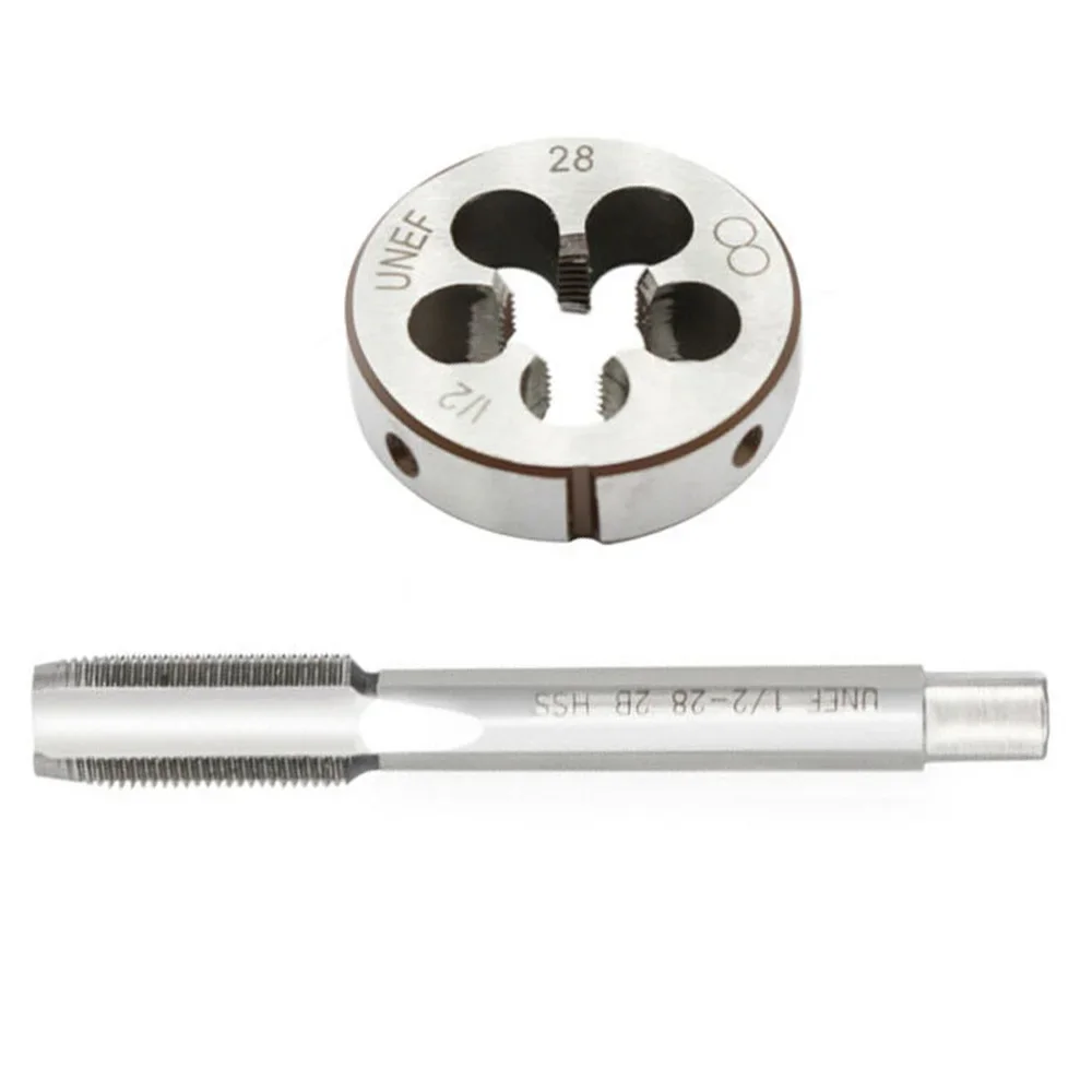 1 Set Of 1/2 Inch 28 Gunsmithing Tap + Die Set (1/2Inchx28) For 9mm,223,5.56,22LR 1/2x28 Tap + 1/2x28 Die Right Hand Thread Die