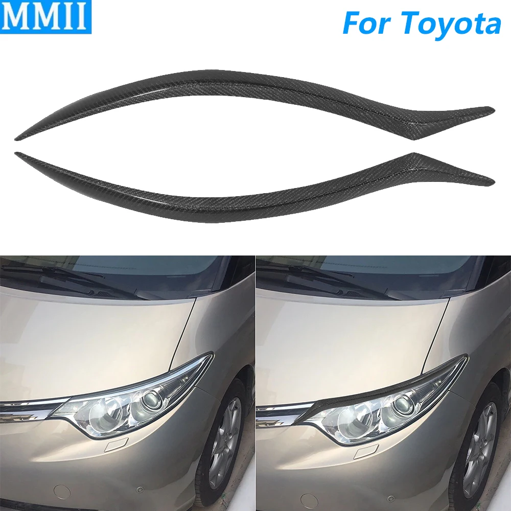 

Для Toyota Previa ACR50 2006-2009 настоящая сухая передняя фара из углеродного волокна, крышка для век, панель, декоративные автомобильные аксессуары