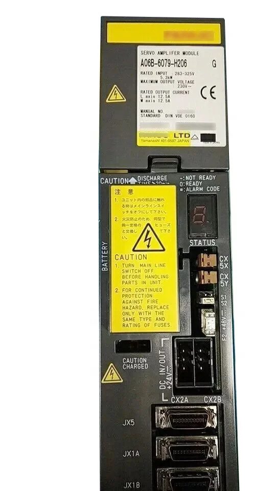 A06B-6202-H015 Servo Drive Module  2-axis Amplifier SV 80/80 HRV2 and HRV3 Supported
