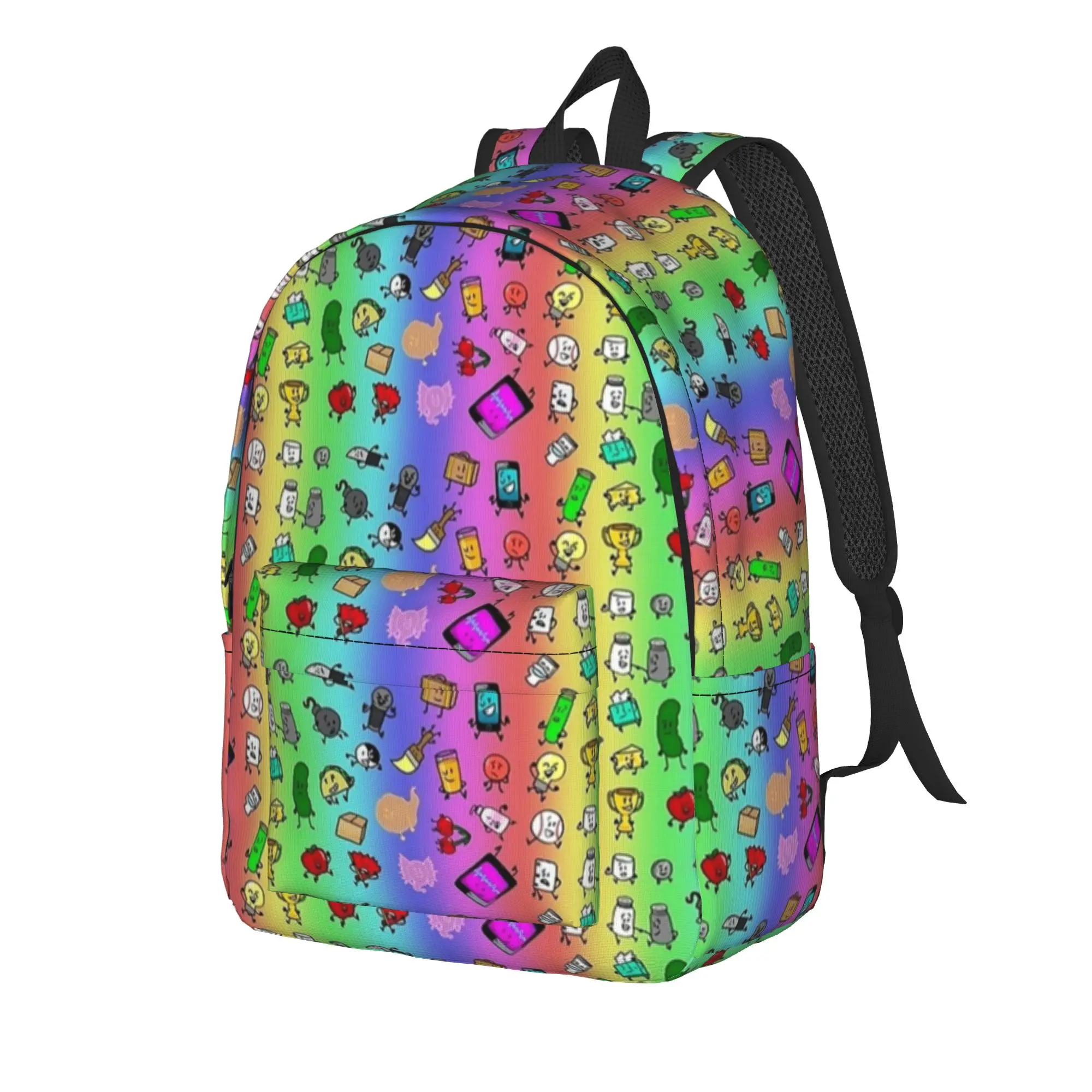 BFDI Inanimate Insanity Backpack  Cool High School Business Daypack Battle for Dream Island Laptop Computer Canvas Bags Sports