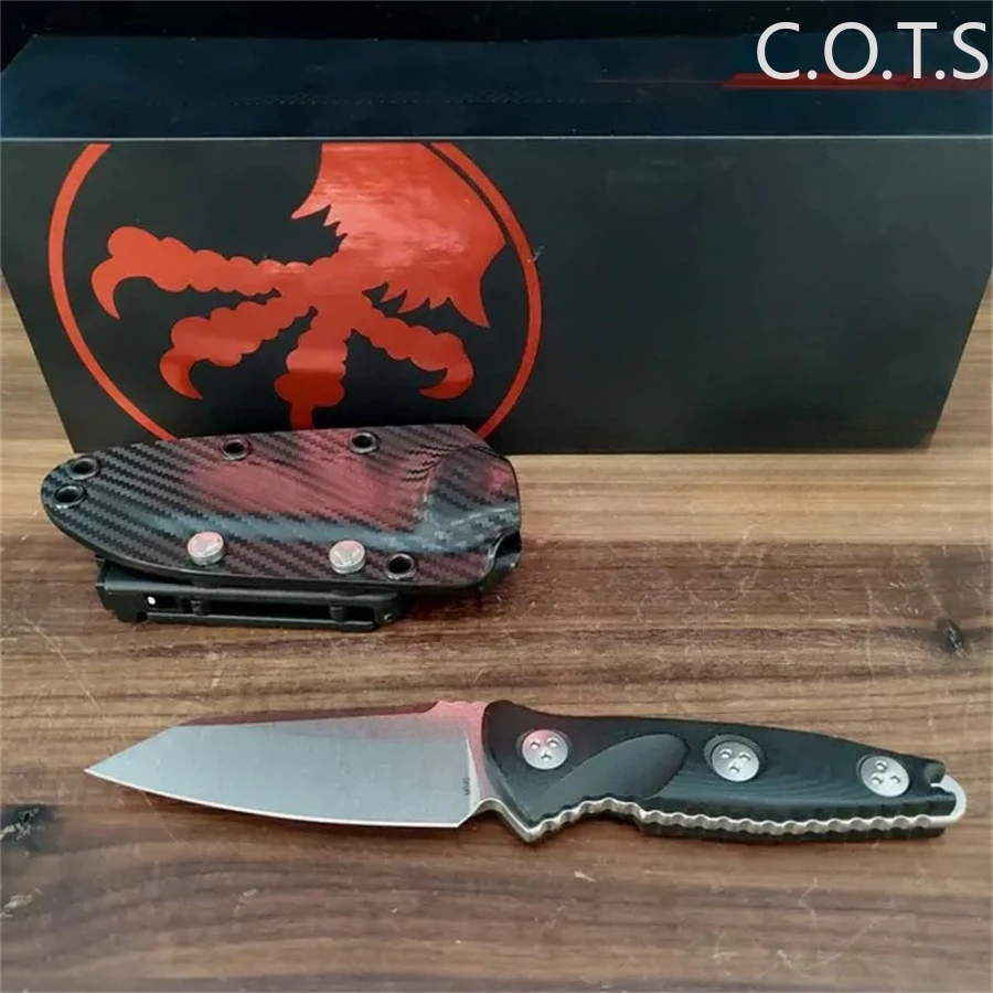 Outdoor Tools 93M-10 Socom Alpha Warcom Fixed Blade Knife 3.72" Stonewashed Wharncliffe Blade with Kydex Sheath Straight Knives