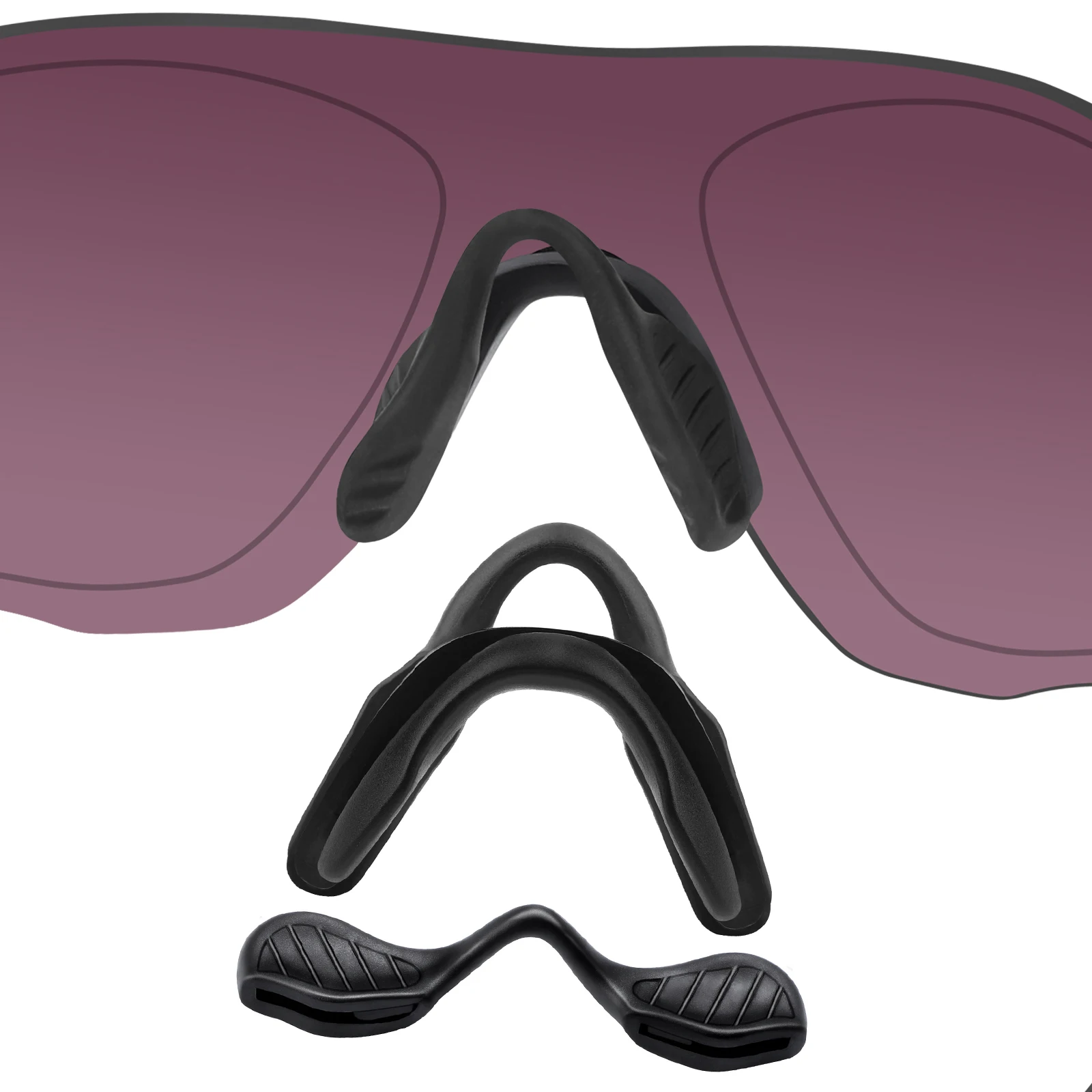 

Glintbay Rubber Nosepads Nose Pieces Replacement for Oakley EVZero Path Range Stride Blades Ascend Swift Pitch Sunglasses