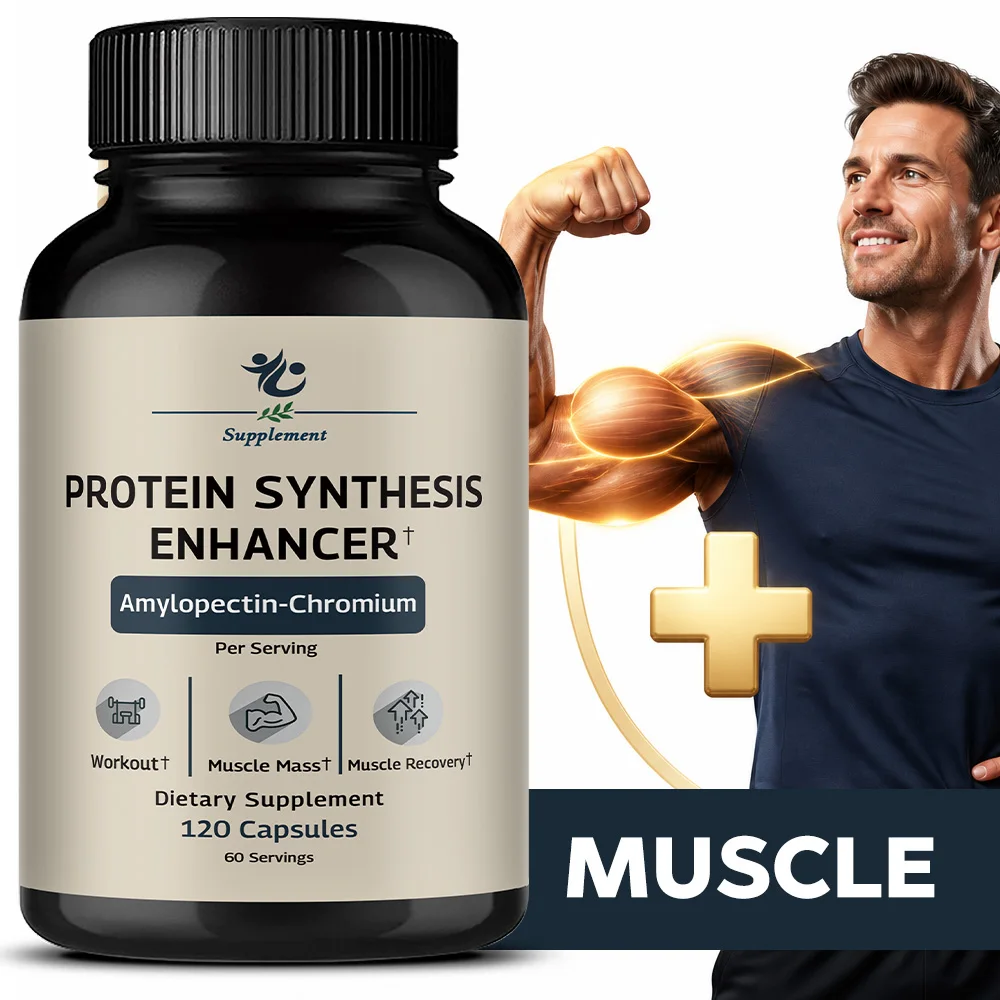 Protein Synthesis Enhancer, Supports Muscle Recovery, Promotes Immune Health, 120 Capsules