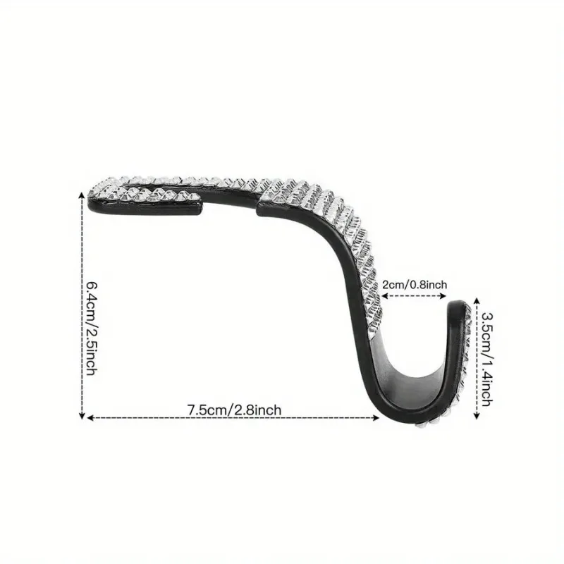 Two car seat back hooks, car storage hooks, car headrest installation storage brackets, diamond car hangers, girl