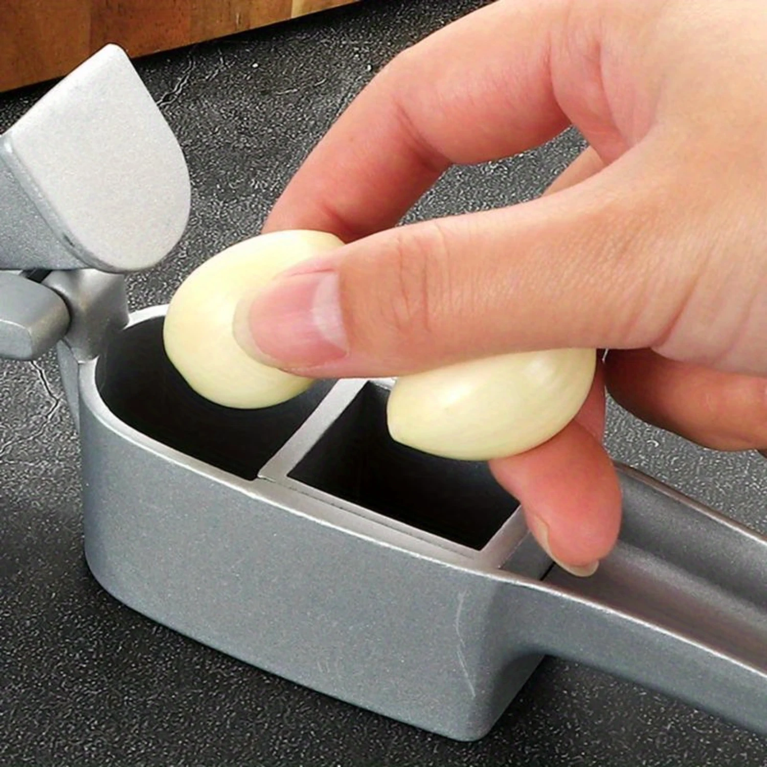 «Универсальный» универсальный пресс для чеснока и измельчитель овощей — прочный алюминий, ручная работа