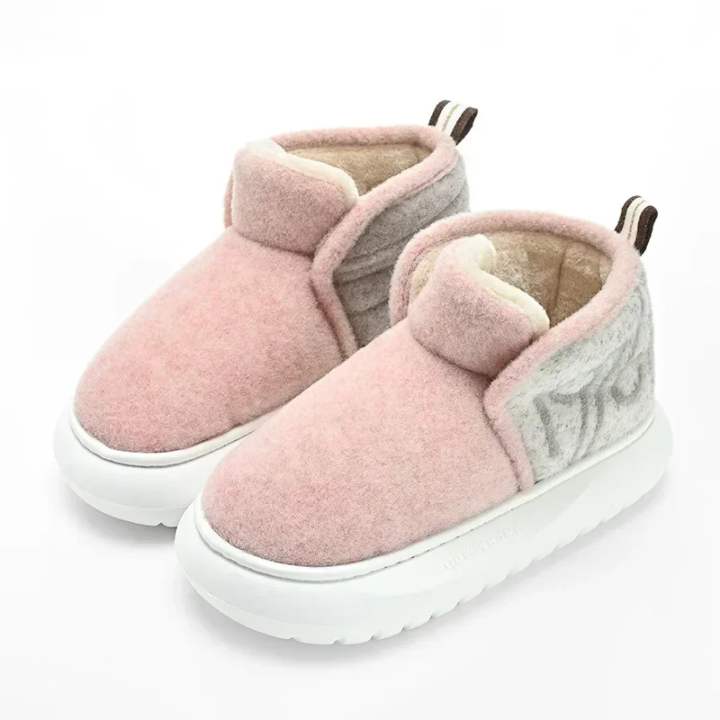 Platforma Buty Zimowe Kobiety 2024 Ciepła Pluszowa Gruba Podeszwa Para Bawełna Buty Zewnętrzne Antypoślizgowe Botas Mujer High Top Chunky Snow Boot