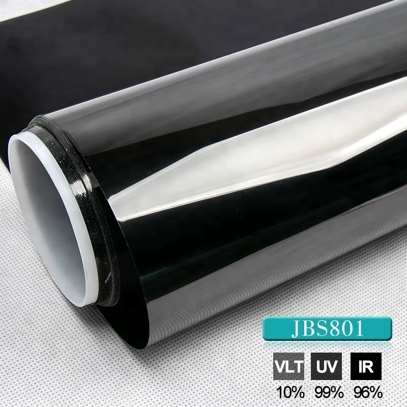 2PLY Autoruit Tint Film 30m Roll Solar UV Bescherming voor Voertuigen Donker Zwart 10% VLT Fabriek Groothandelsprijs