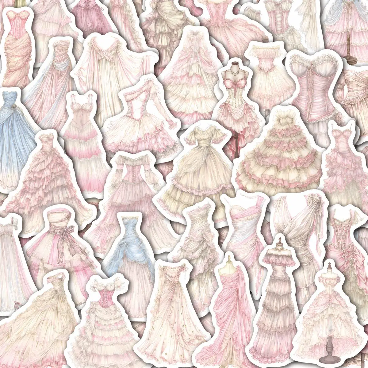 

10/50PCS Lolita Girl Anime Skirt Graffiti Stickers Exquisite DIY Toys Secret for Bottle Scrapbook Travel Bag Aesthetic Decals