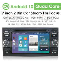 Radio 2 Din Car Android 10 HD Multimedia for Ford Focus C S MAX Transit Mondeo Player Touch Screen Auto Stereo Audio Bluetooth