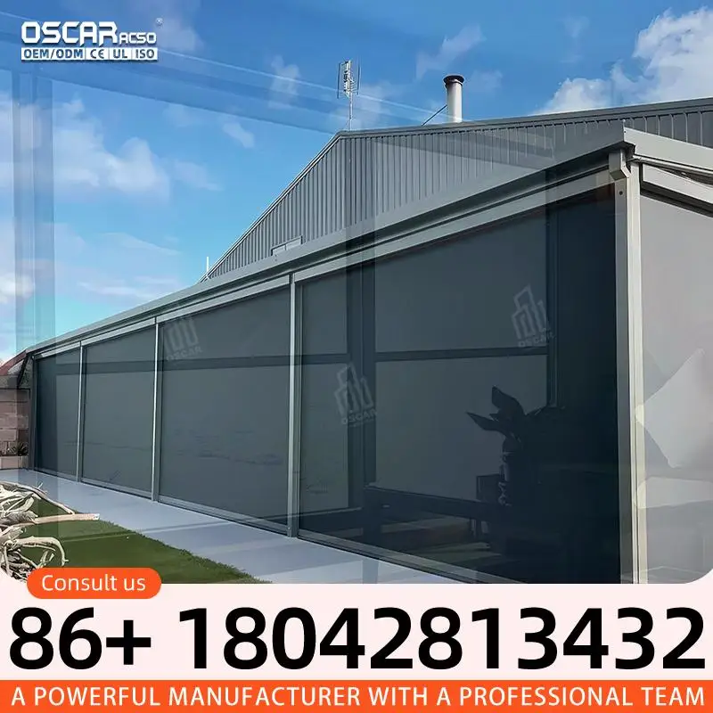 Vertical Hurricane Wind Resistant Aluminum Alloy Roller Shutter Window Stainless Steel Rolling Anti Theft Blind for Home Office