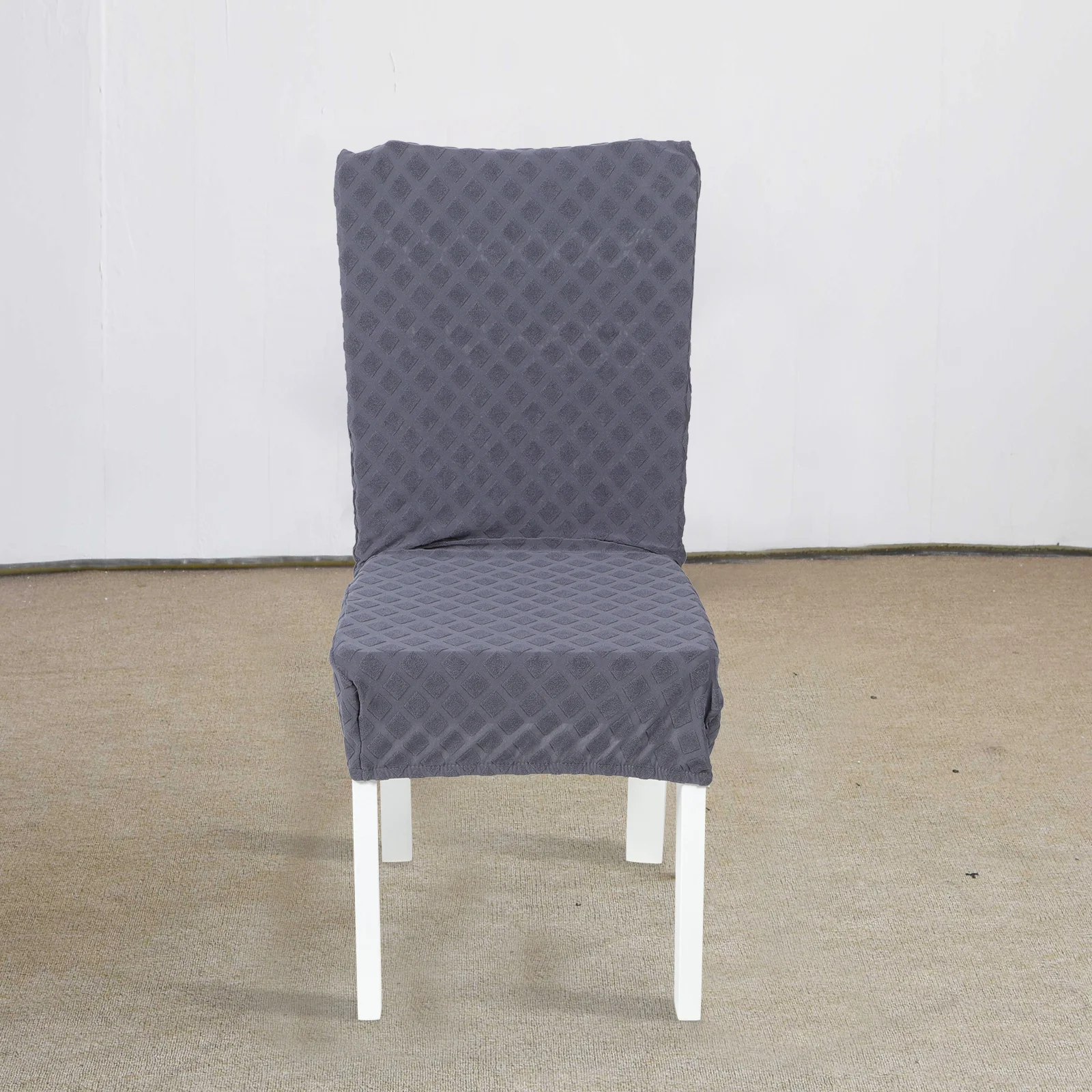 

Elastic Chair Cover Household Stretch Chair Protective Cover Easy Remove for Dining Room Chairs Sleeve