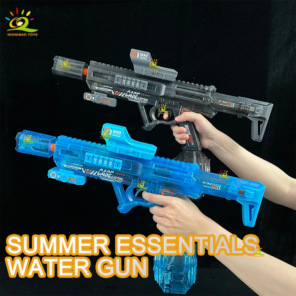 HUIQIBAO Electric Water Gun High-Speed Automatic Squirt Gun Large Capacity Summer Outdoor Swimming Pool Beach Party Water Blaste