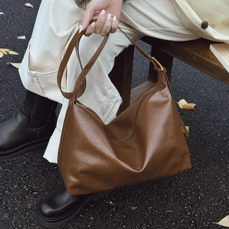 

Crossbody Bags for Women Large Capacity Simple Design Handbags Solid Shoulder Bags Female Casual Travel Shopping Commuting Totes