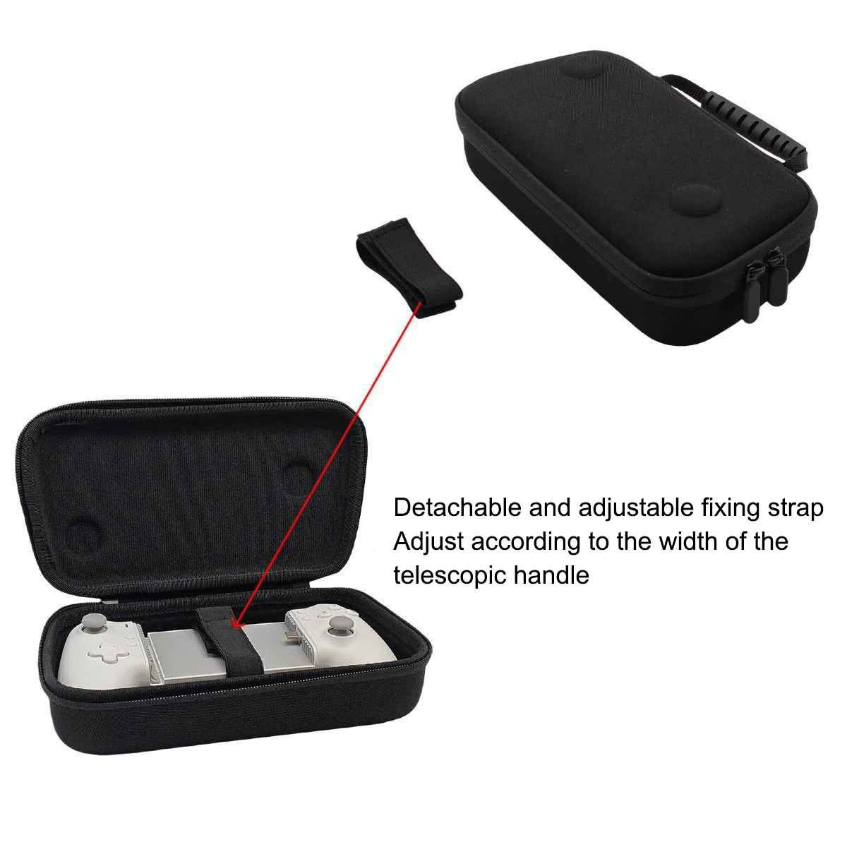 Universal Hard Travel Case for Telescopic Game Controllers for GameSir X5 Lite and for Mimo S3 Dustproof Waterproof Shockproof