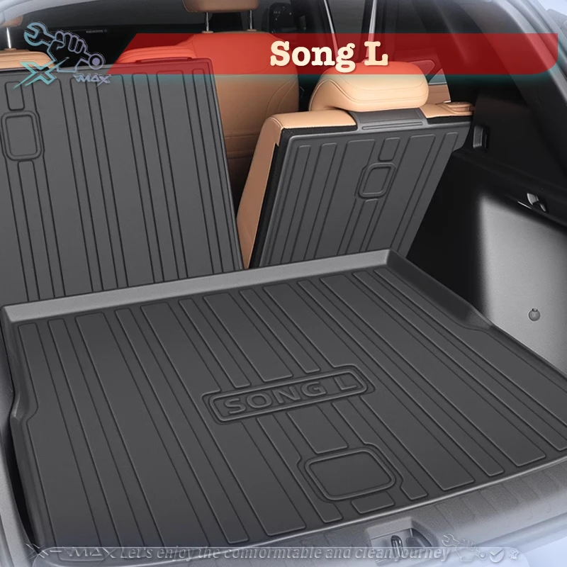 

For BYD Song L DM-i EV 2024-2025 TPE Custom Fit Car Trunk Mat All Season Cargo Mat 3D Shaped Laser Measured Trunk Liners
