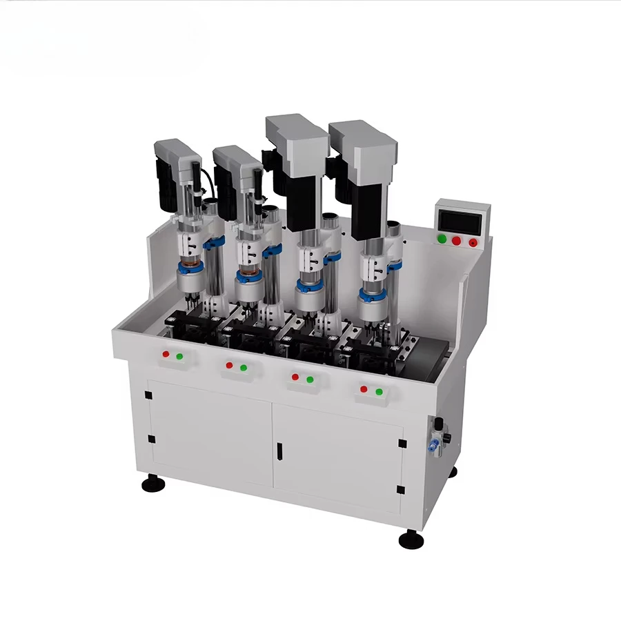 Multi-spindle Drilling and Tapping Machine with Servo Slide Table Automatic Clamping Fixture