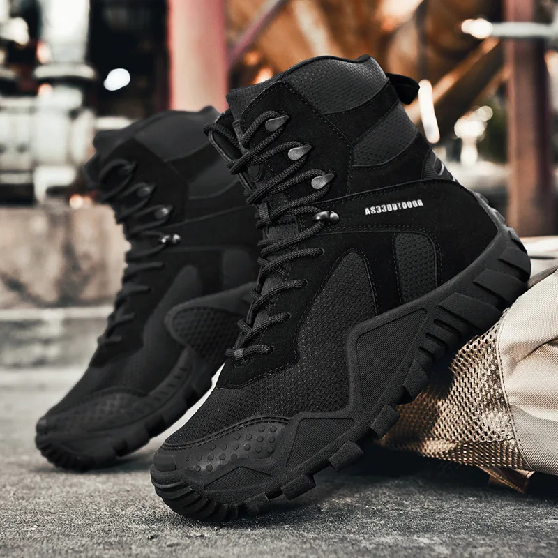 New Men's Boots 2025 Autumn/Winter Hiking Tactical Boots Training Field Training Military Boots Mountaineering Shoes