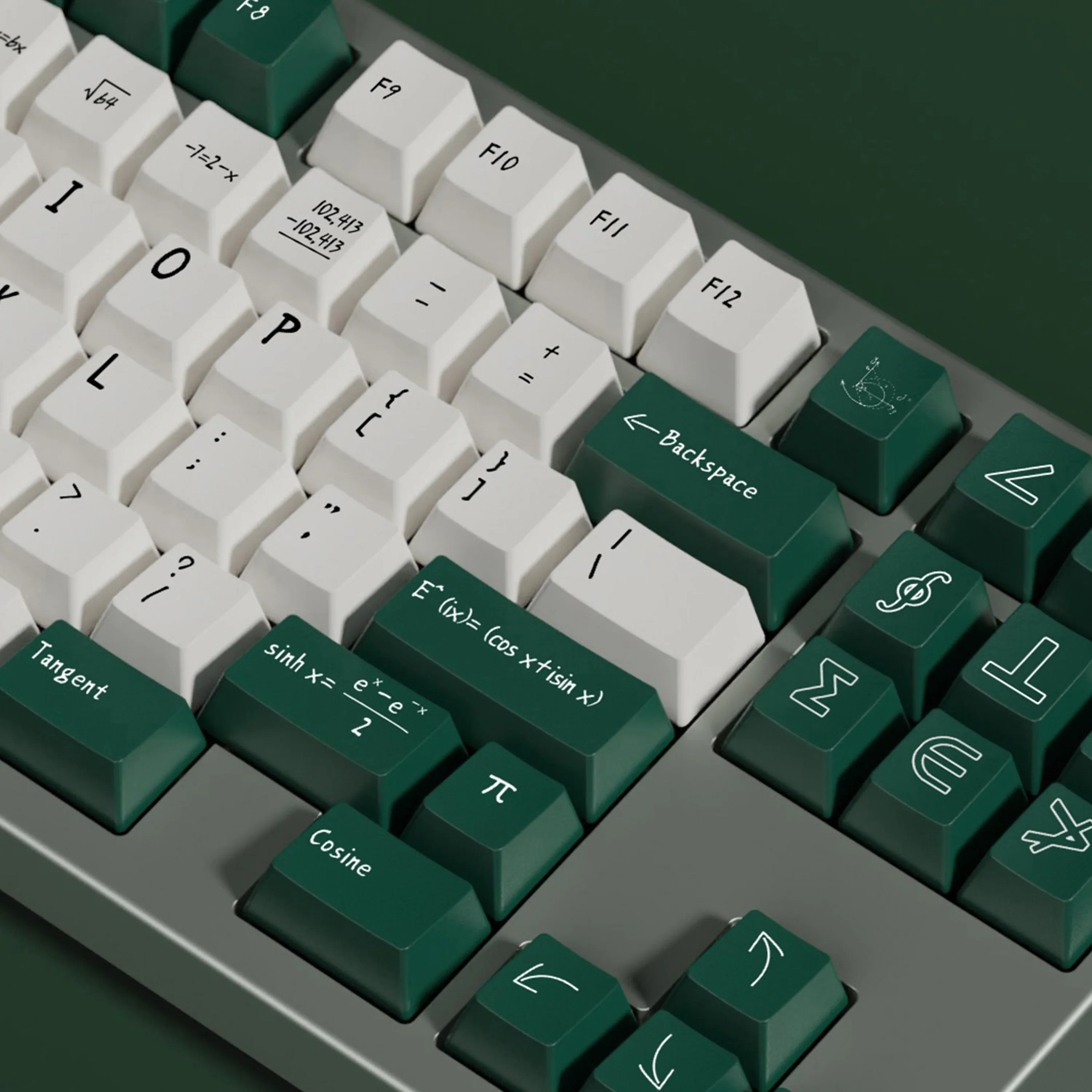 

Math-Customized Original Height Keycaps Mechanical Keyboards PBT Thermal Sublimation Split Spaces