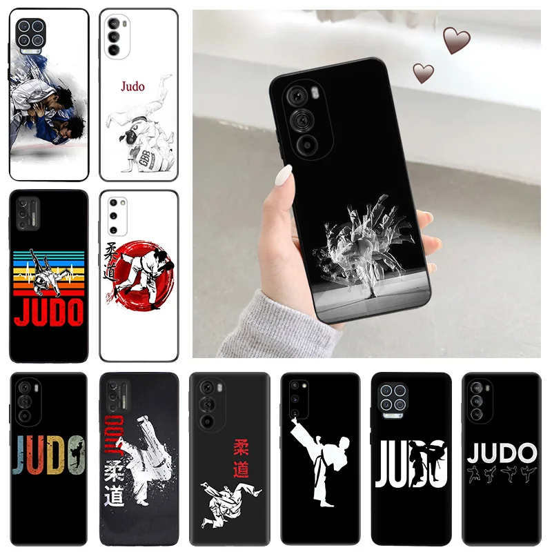 Silicone Soft Phone Case for Motorola G51 G9 G73 G30 G31 G50 G51 G60 G71 5G G22 G32 G52 G72 Karate Judo Muay Thai Cover