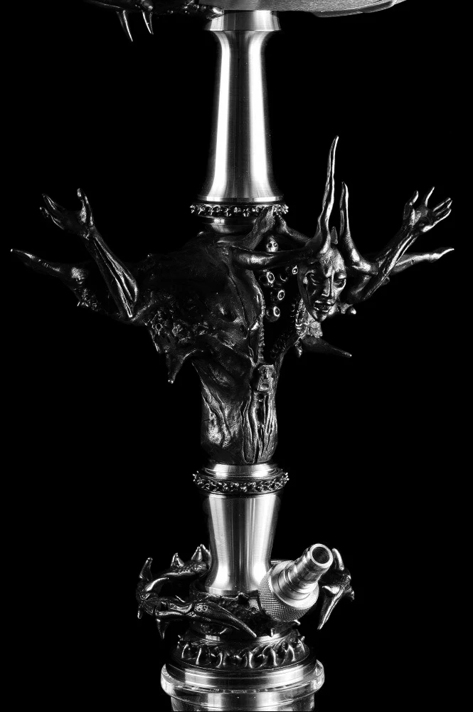 Maklaud Hookah Shisha Mister Mind High Quality 304 Stainless Steel Large Hookah with Glass Bottle Single Hose