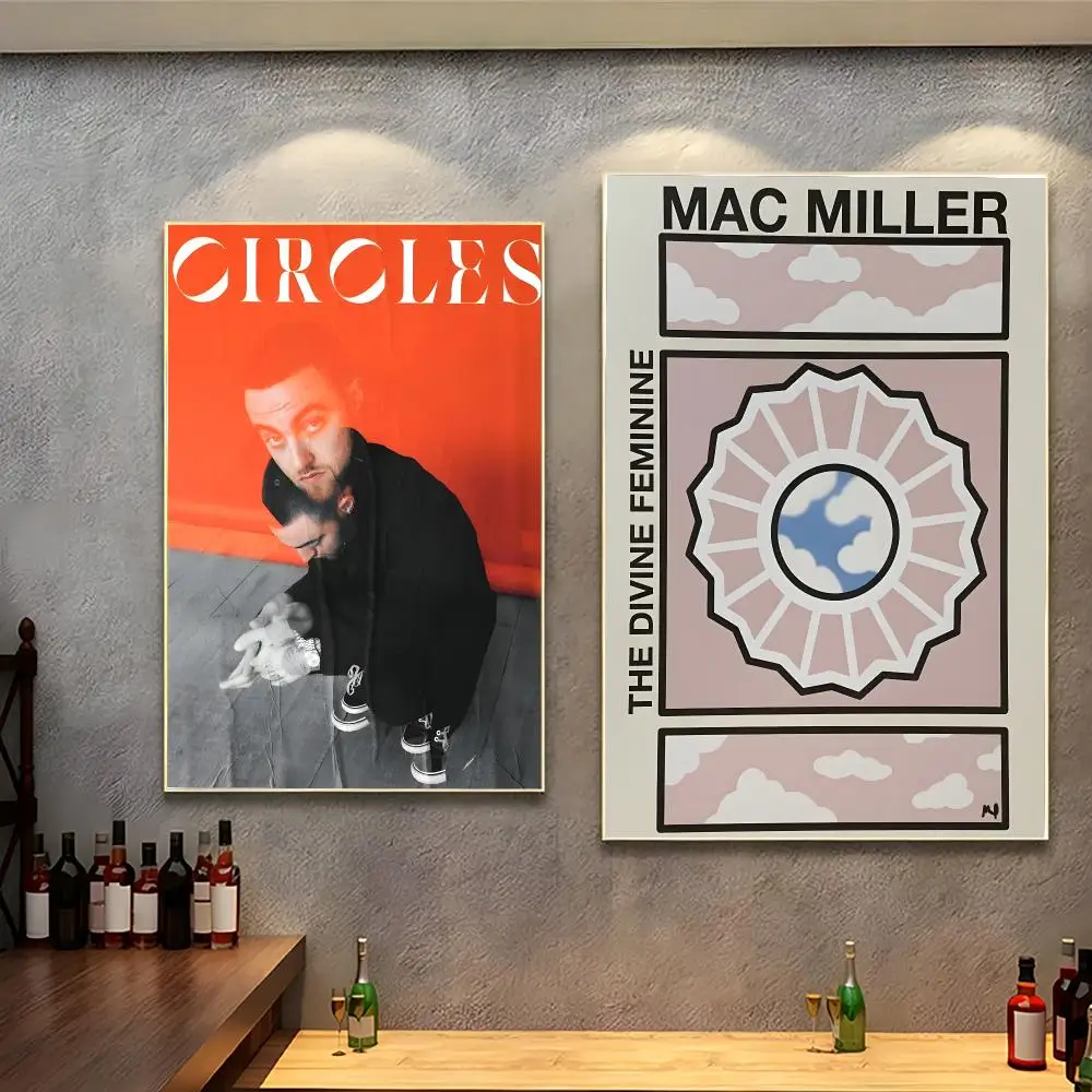 Classic band Mac Miller Circles Poster Peel And Stick Indoor Bedroom Wall Decor Aesthetic Gift