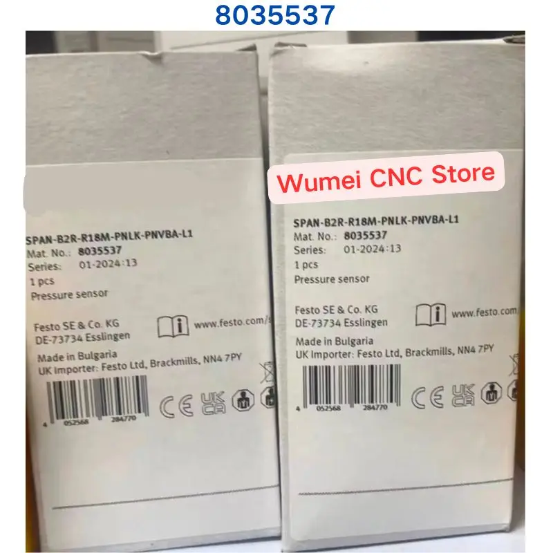 Brand New Original Pressure Sensor 8035537 SPAN-B2R-R18M-PNLK-PNVBA-L1 If You Need Other Specifications, Please Consult