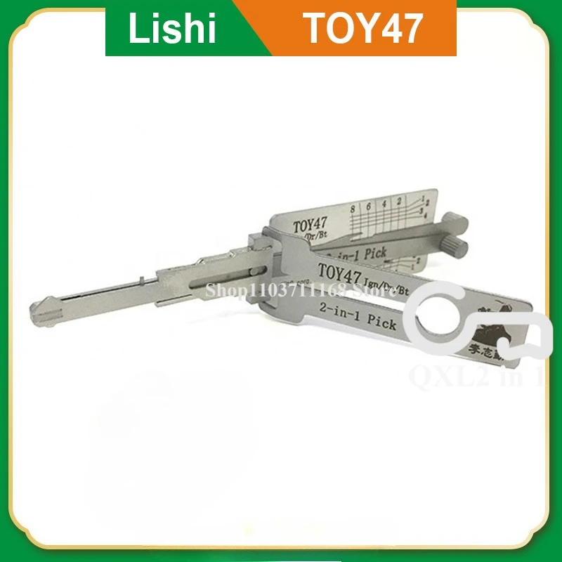 

Инструменты для ремонта Ganzua Lishi 2в1 для декодера и выбора TOY47 2в1, предназначенный для Toyota, сбора замков, слюсарного декодера