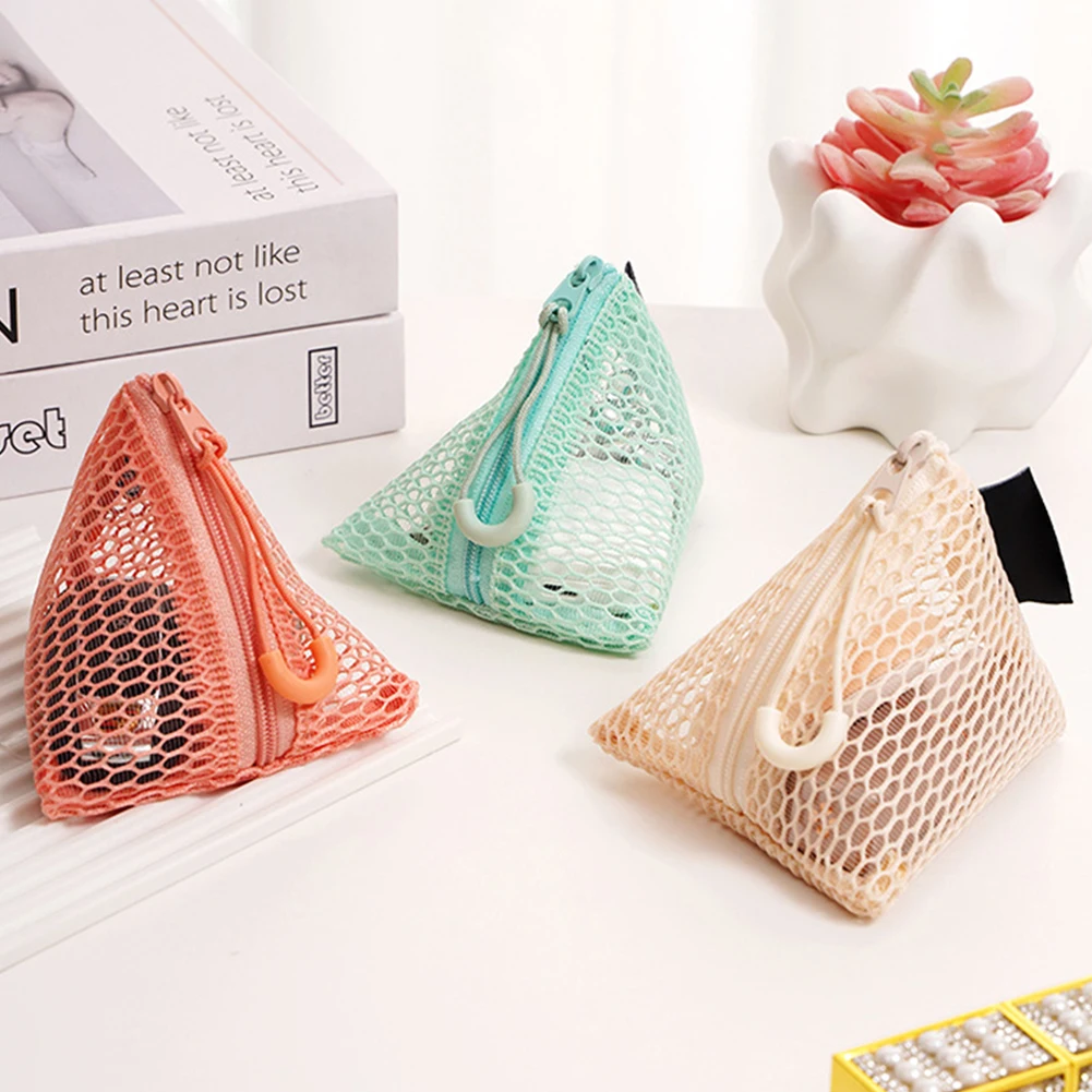 Transparent Gadget-pouch For Purse Unique Zongzi Shape Design, Cute & Fashionable. Daily Commuting And Office Organization