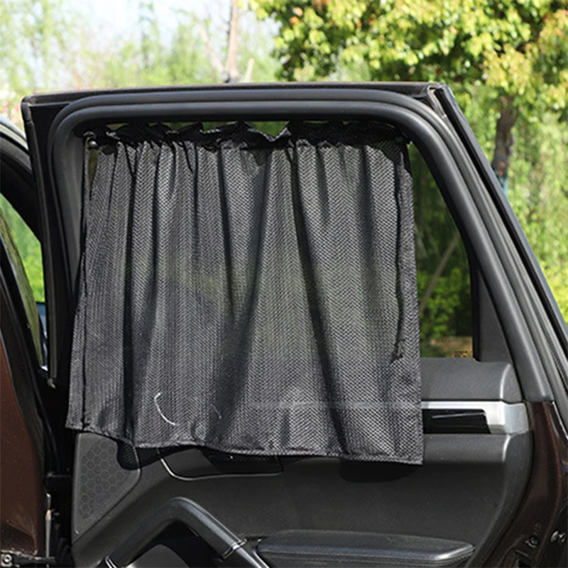 Car Curtain Sunshade Curtain Essential Summer Car Sunscreen Curtains Mesh Keep Your Car Interior Cool & Protected Auto Supplies